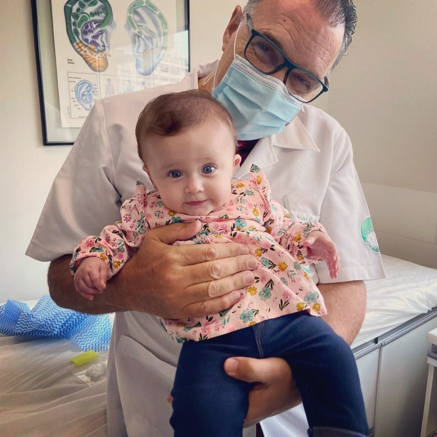 Dr. Walter com bebê