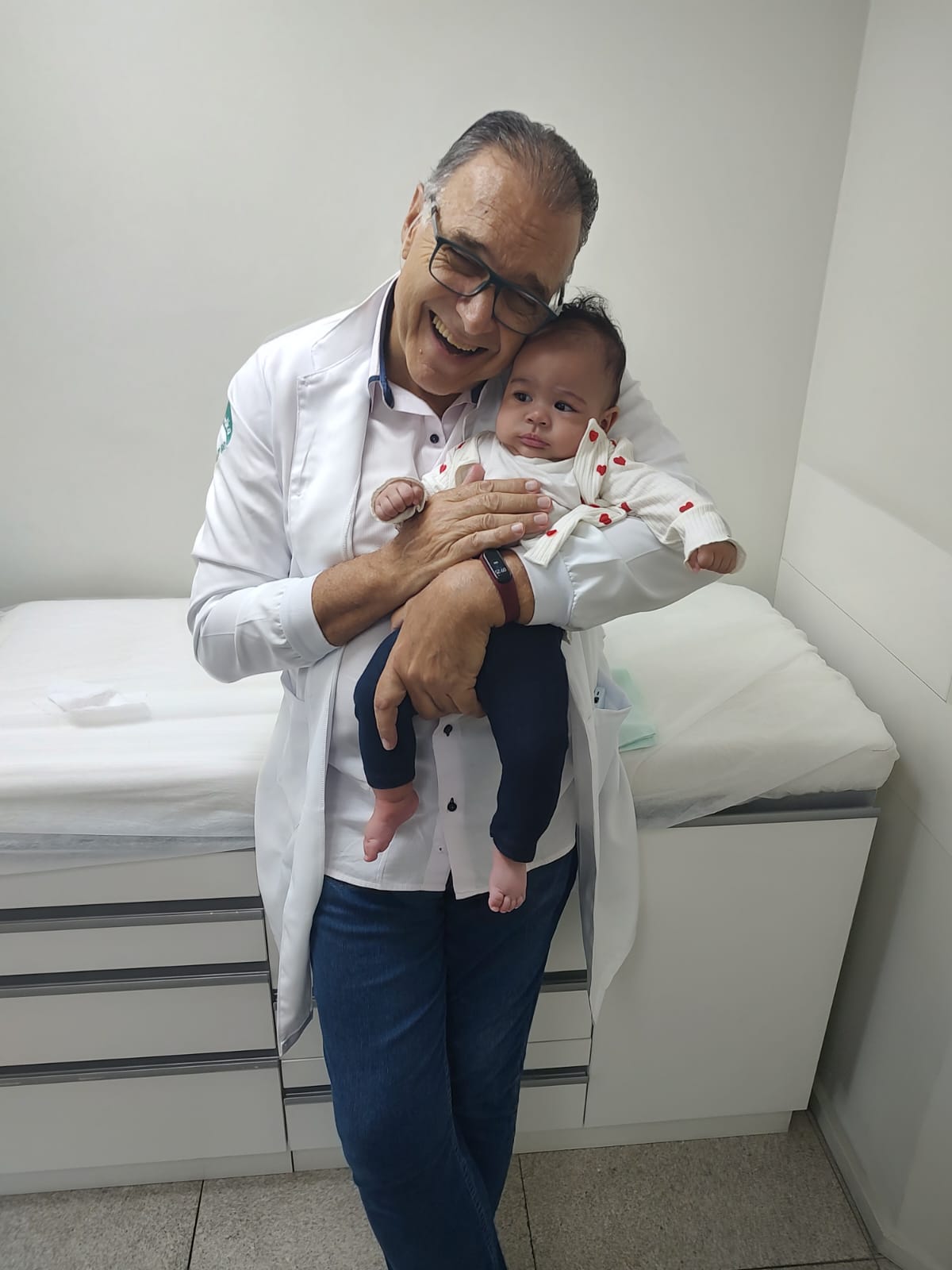 Dr. Walter com bebê